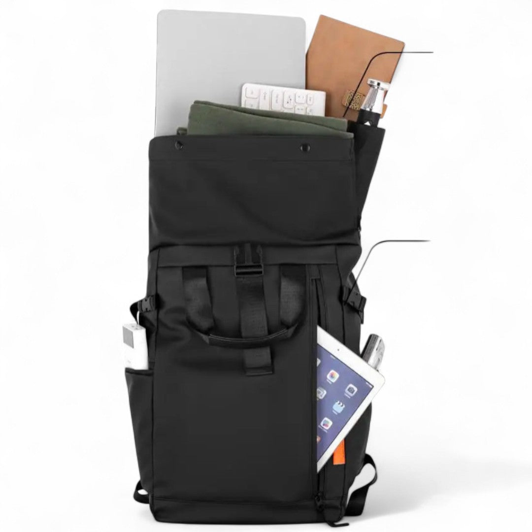 Mochila Roll-Top Impermeable 35L para Portátil 17” – Hombre/Mujer