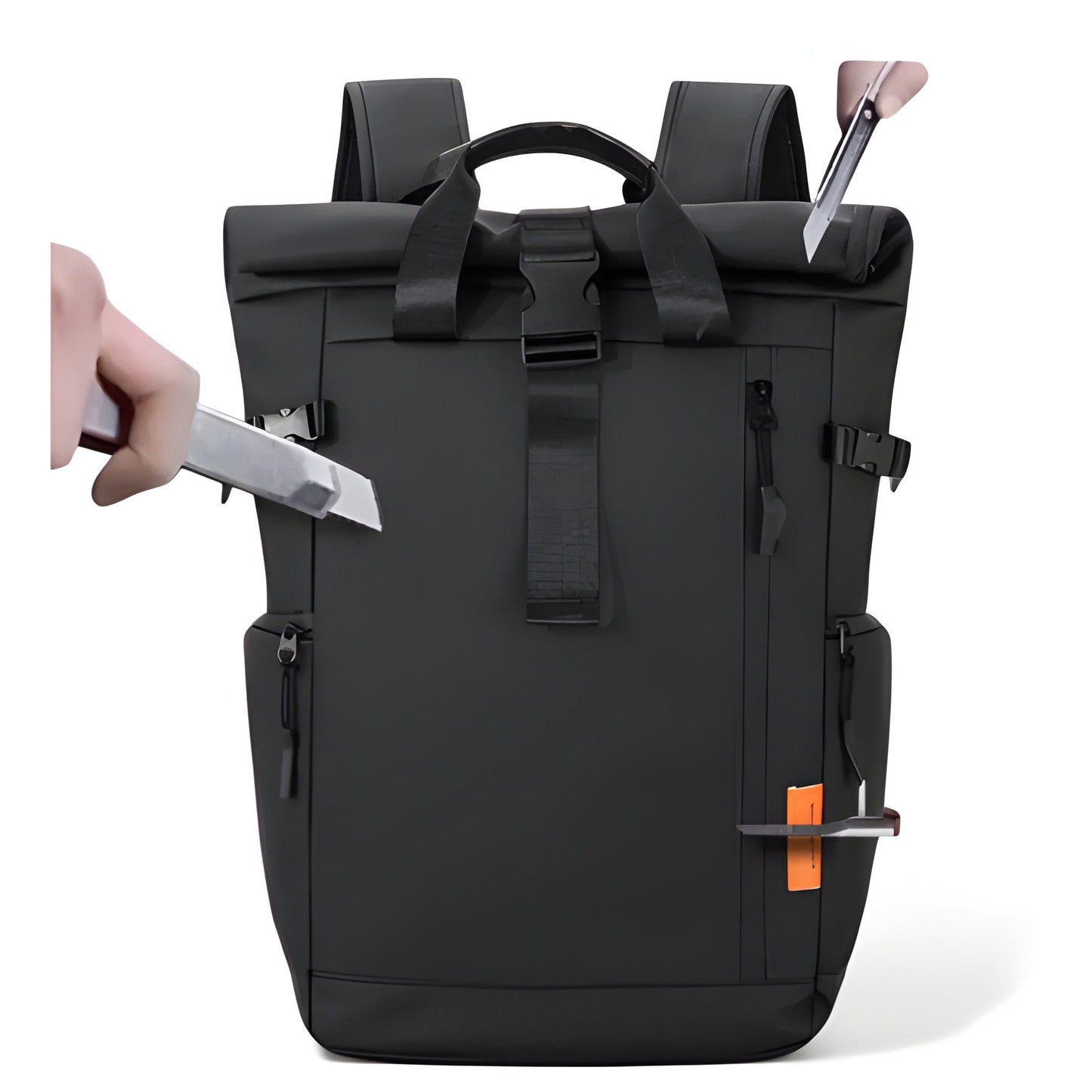 Mochila Roll-Top Impermeable 35L para Portátil 17” – Hombre/Mujer