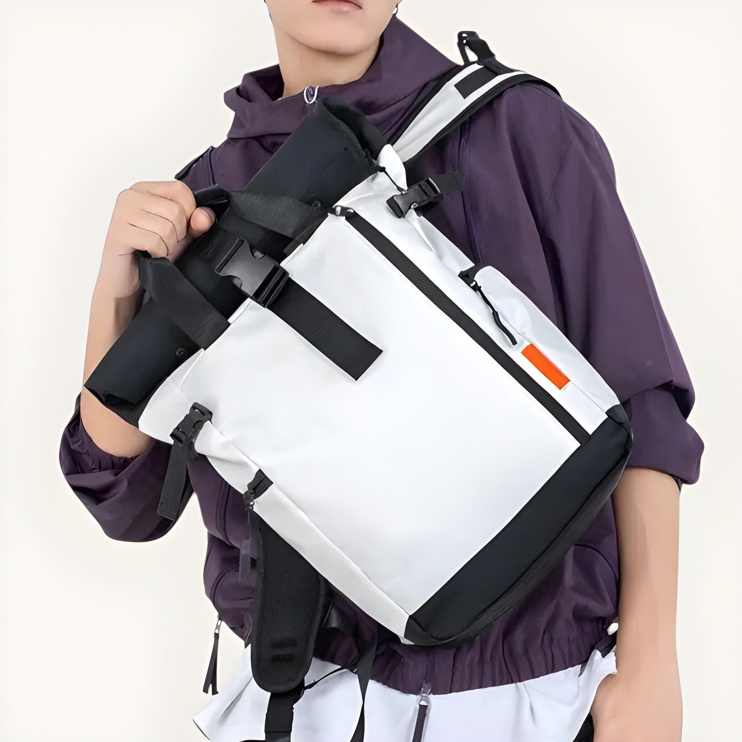 Mochila Roll-Top Impermeable 35L para Portátil 17” – Hombre/Mujer