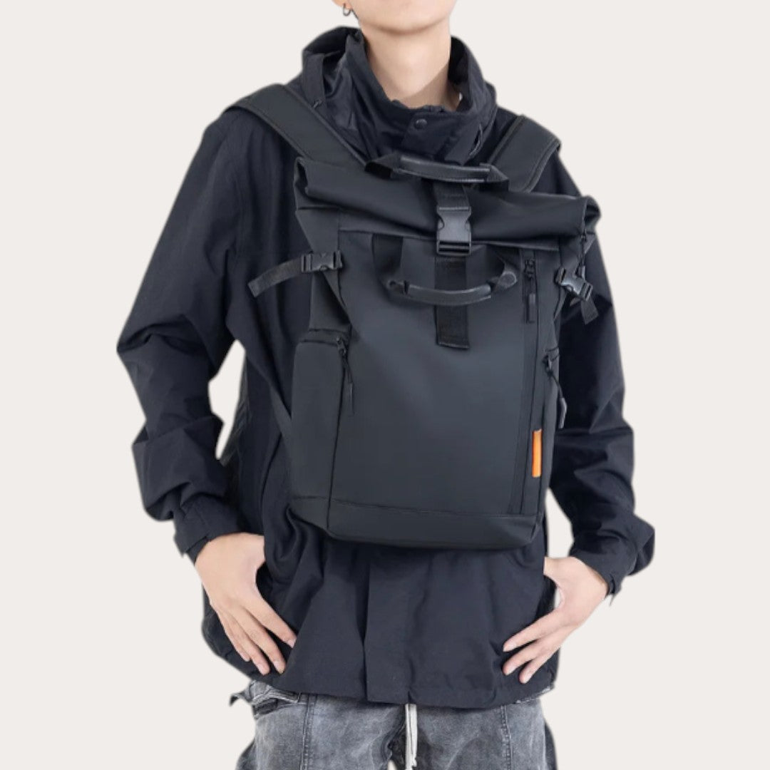 Mochila Roll-Top Impermeable 35L para Portátil 17” – Hombre/Mujer