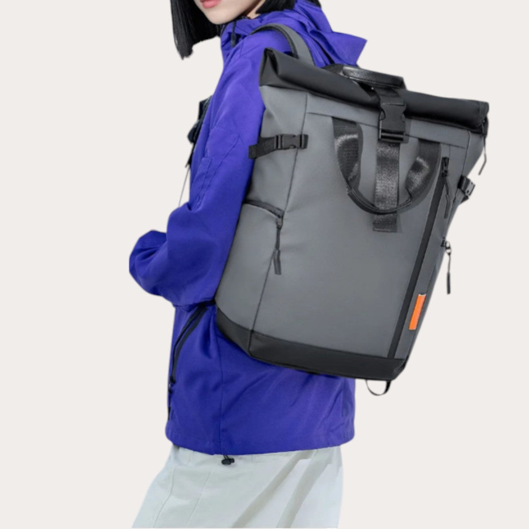 Mochila Roll-Top Impermeable 35L para Portátil 17” – Hombre/Mujer