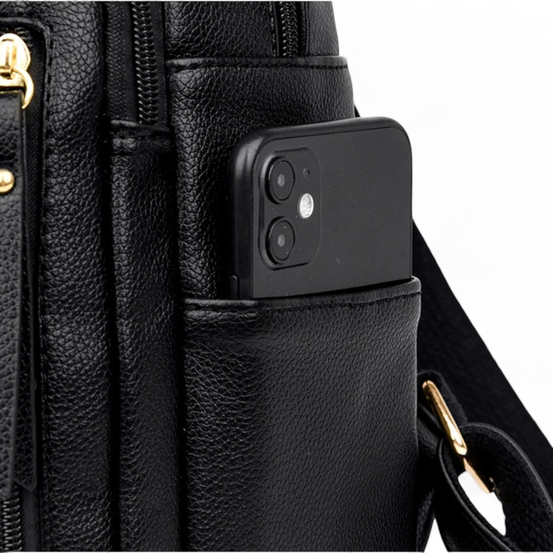 Mochila Mujer de Piel PU 20L – Elegante & Vintage | Havresacs