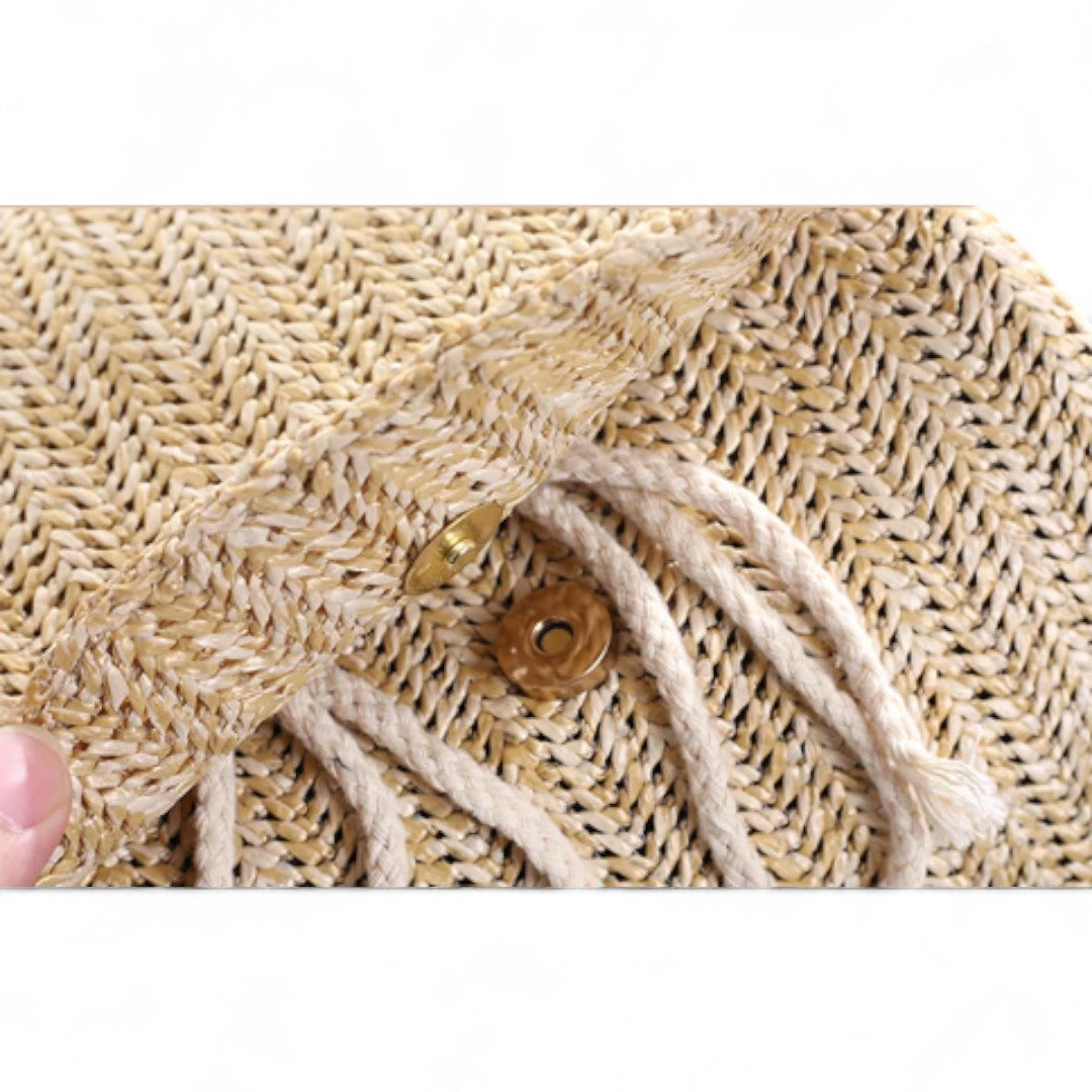 Mochila de Paja Mujer 15L – Estilo Bohemio Chic | Havresacs