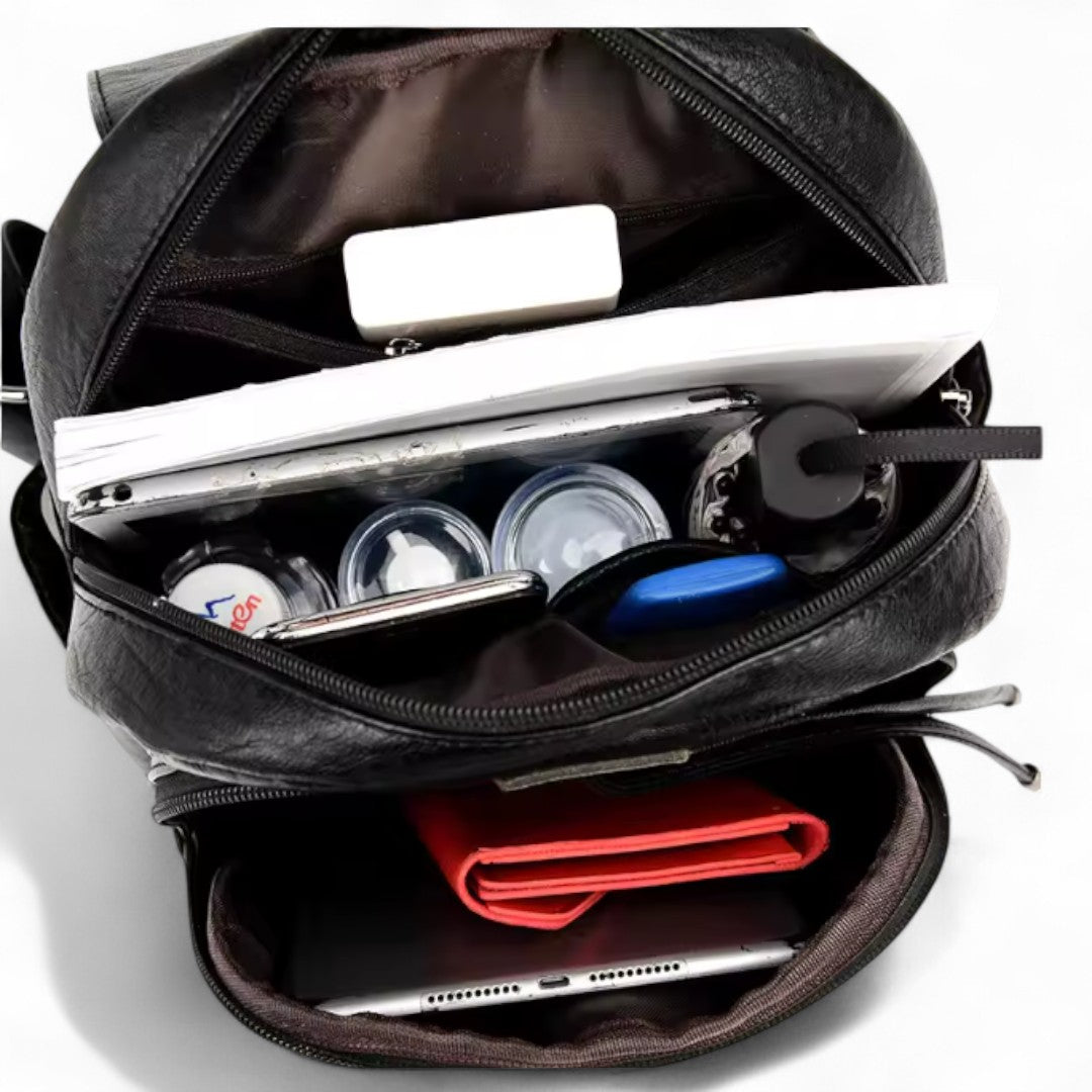 Mochila Mujer Cuero PU 15L – Estilo Vintage | Havresacs