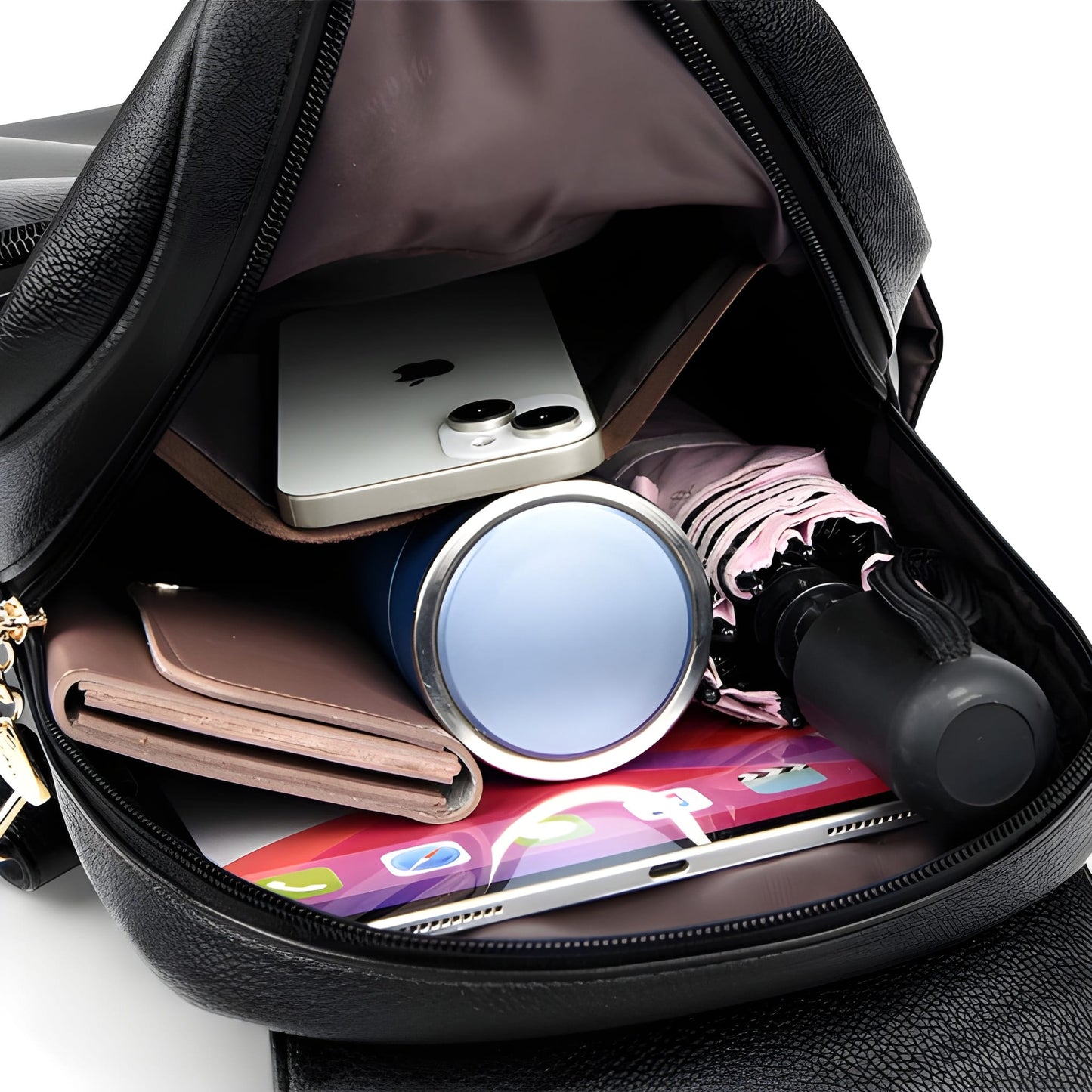 Mochila Mujer Cuero PU 18L – Elegante y Espaciosa | Havresacs