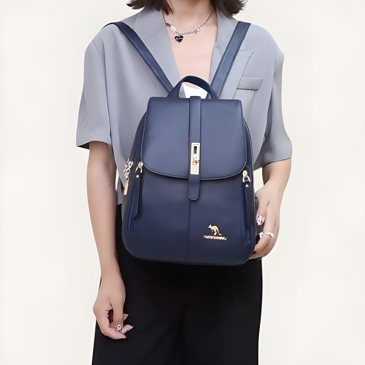 Mochila Mujer de Piel PU 20L – Elegante & Vintage | Havresacs