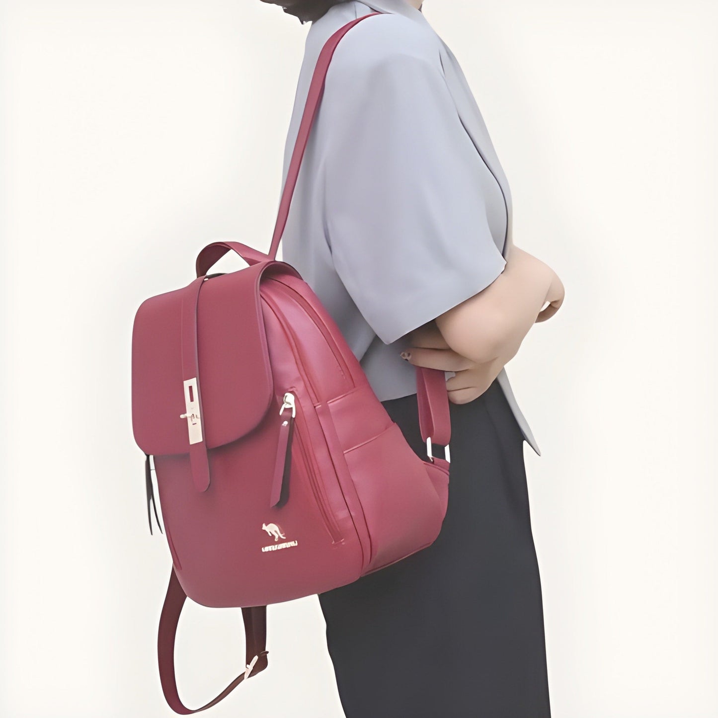 Mochila Mujer de Piel PU 20L – Elegante & Vintage | Havresacs