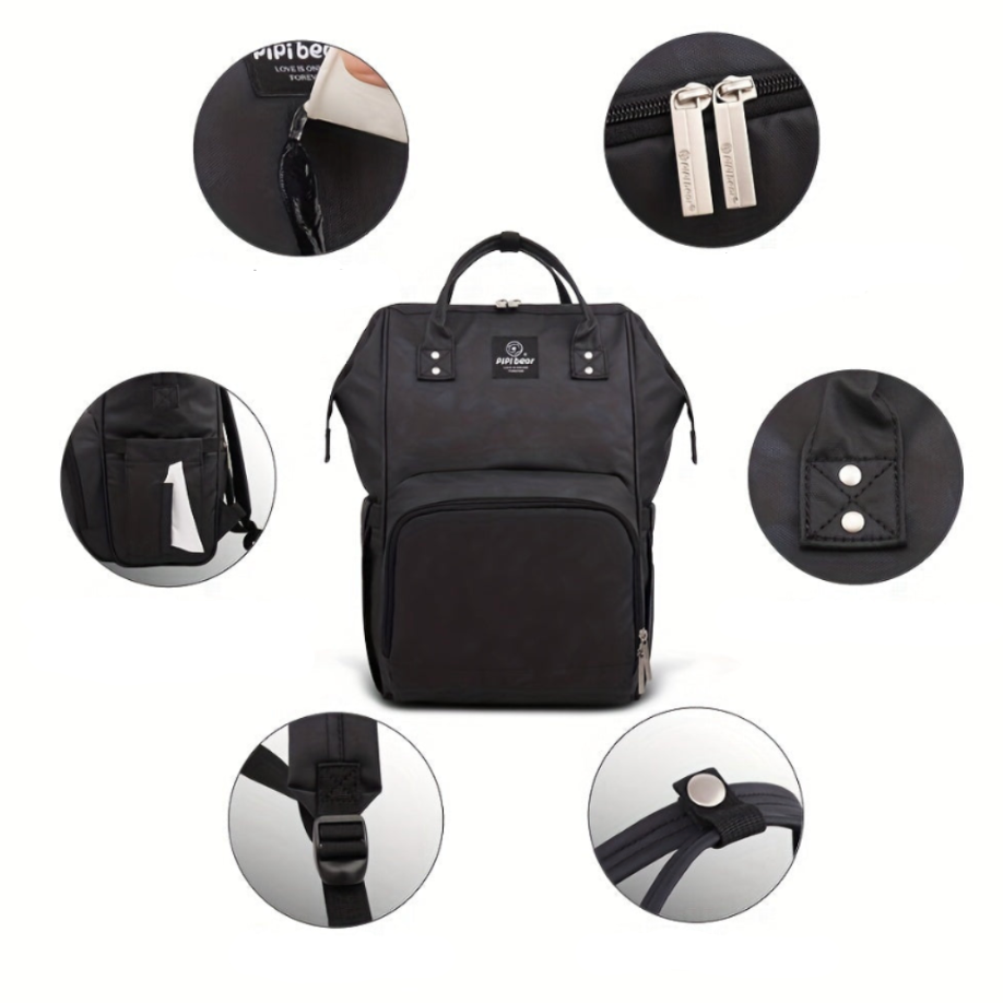 Mochila para bebé negra isotérmica de 25 L – Havresacs