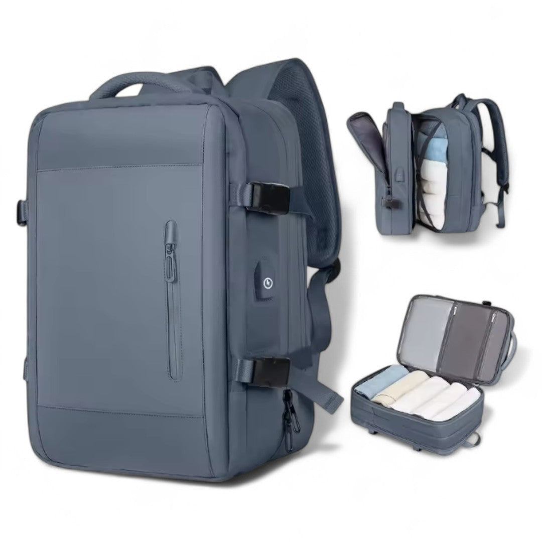 Mochila extensible 40L ideal para viajes y cabina de avión – Havresacs