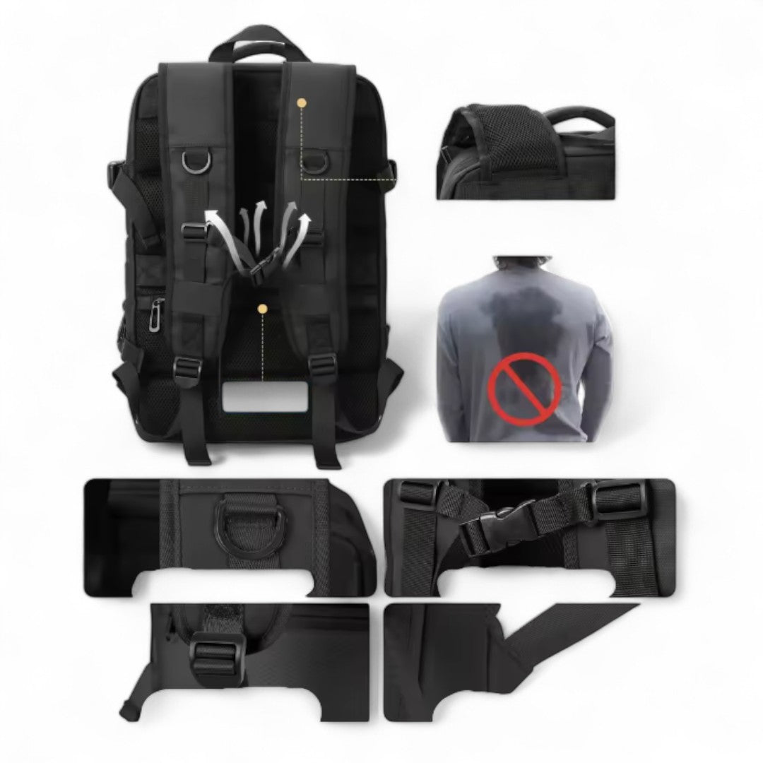 Mochila extensible 40L ideal para viajes y cabina de avión – Havresacs