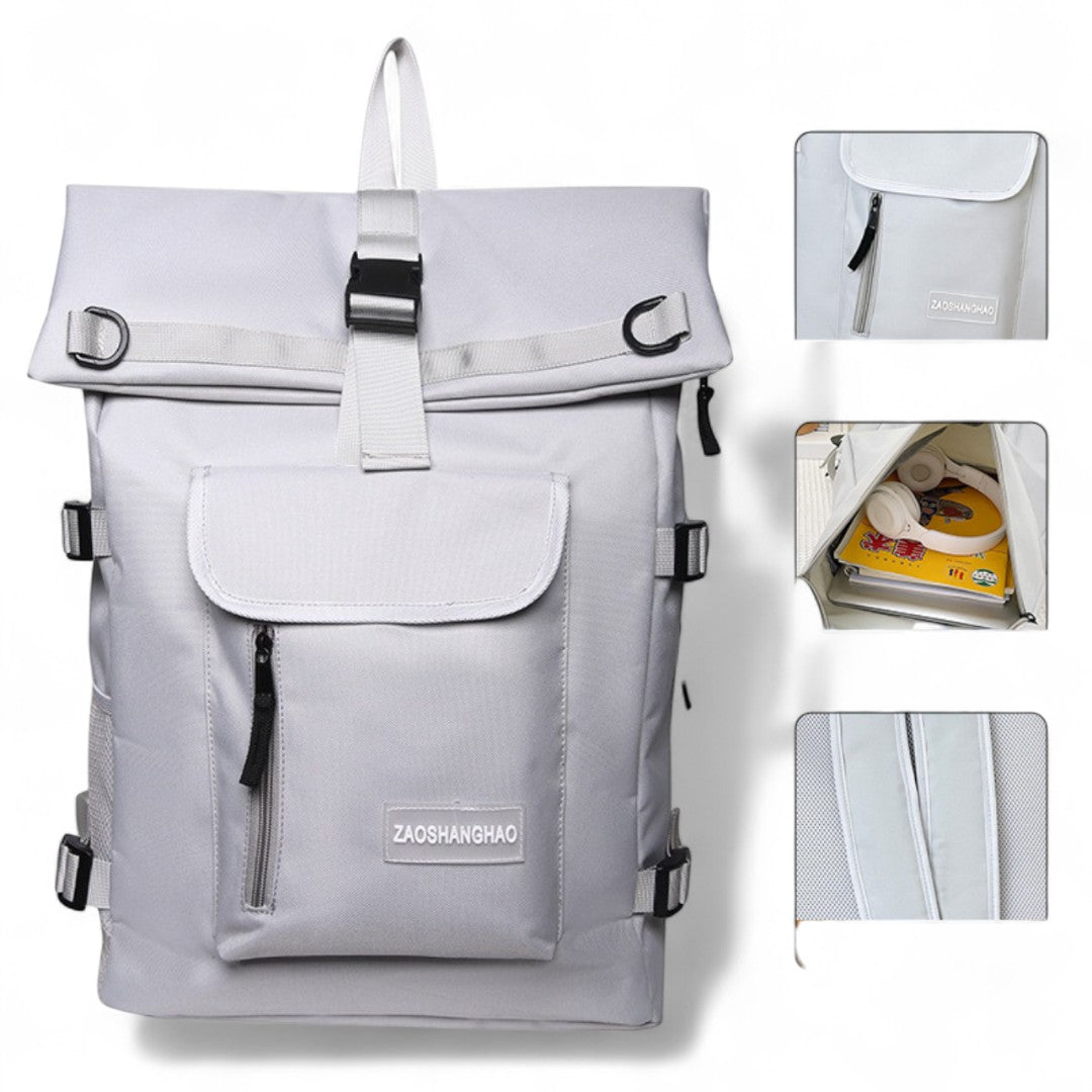 Mochila negra de viaje para hombre y mujer – Havresacs