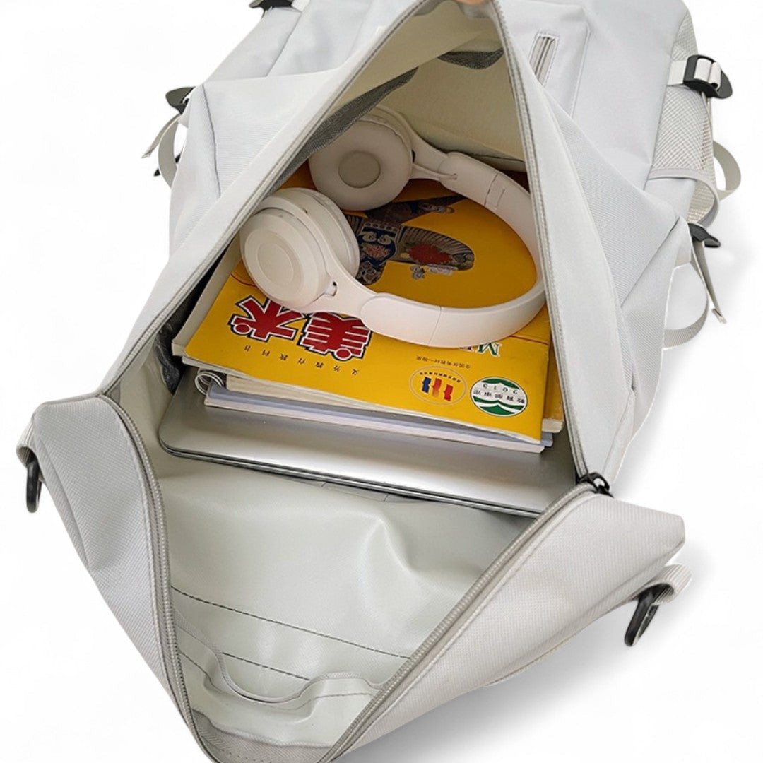 Mochila negra de viaje para hombre y mujer – Havresacs