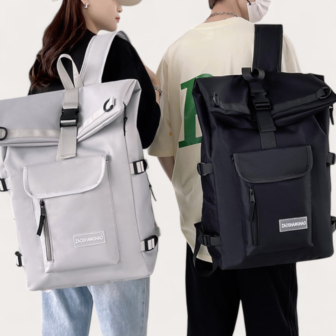 Mochila negra de viaje para hombre y mujer – Havresacs