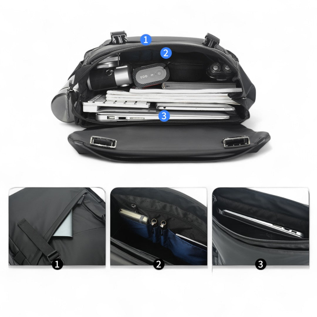 Mochila conectada impermeable y urbana, portátil 15 pulgadas