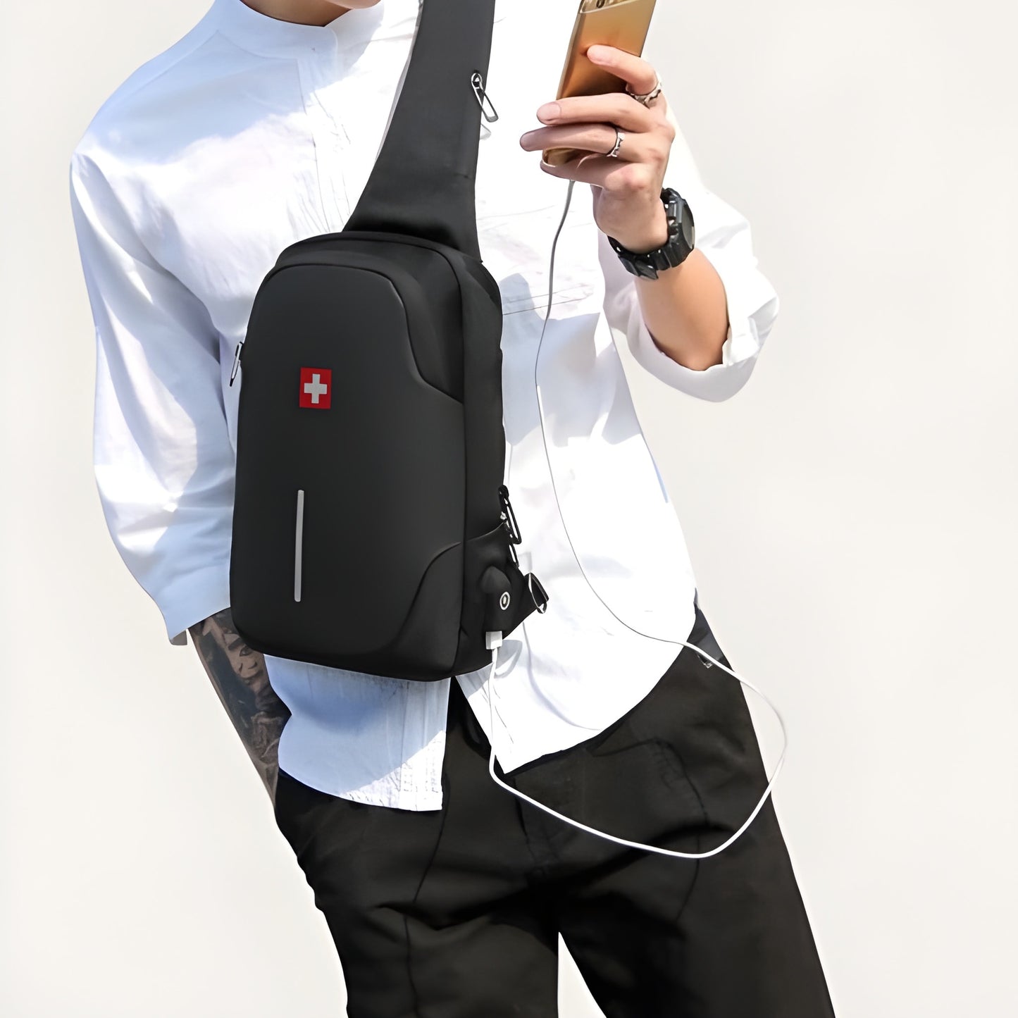 Bandolera impermeable para hombre 6L, antirrobo – Havresacs