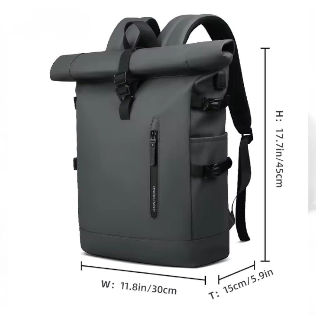 Mochila Roll Top impermeable con USB – Urban Flex – Havresacs