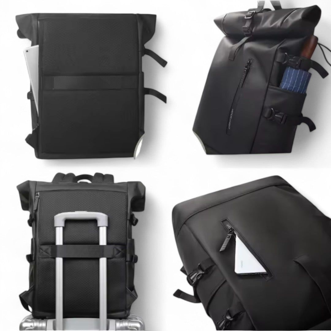 Mochila Roll Top impermeable con USB – Urban Flex – Havresacs