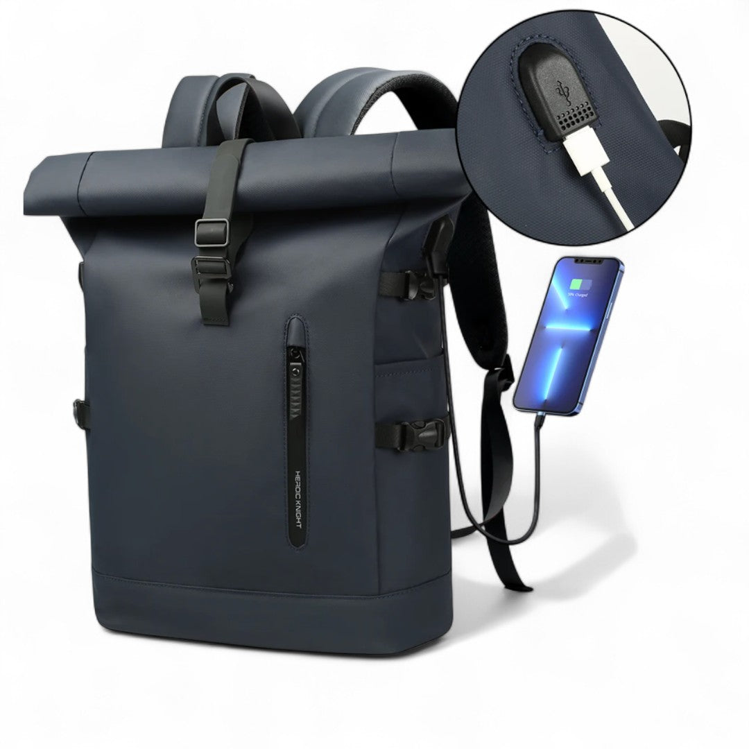 Mochila Roll Top impermeable con USB – Urban Flex – Havresacs