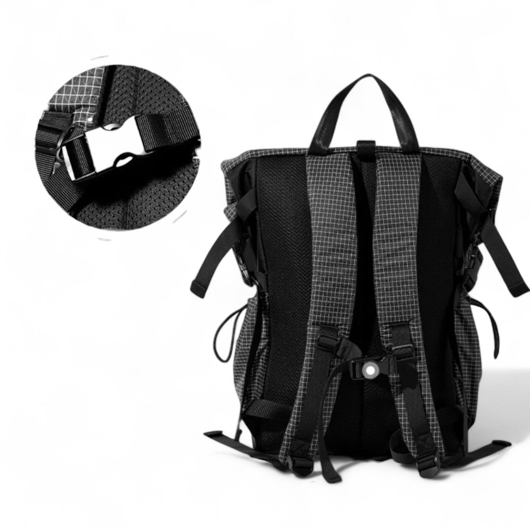 Mochila extensible negra 20L impermeable y ligera – Havresacs