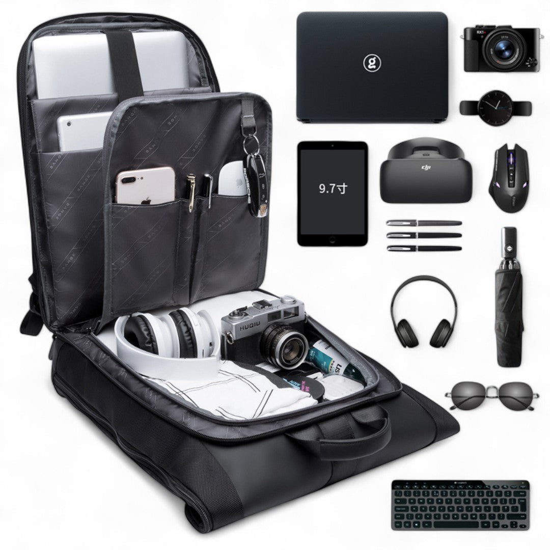 Mochila para hombre negra – Antirrobo e impermeable – Havresacs