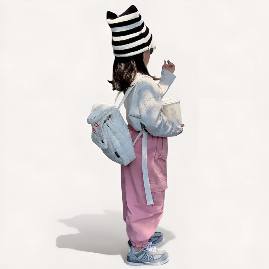 Mochila escolar infantil con letras bordadas | Havresacs