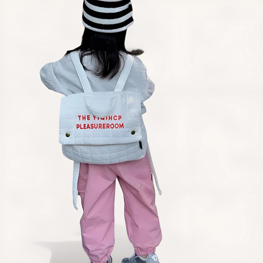 Mochila escolar infantil con letras bordadas | Havresacs
