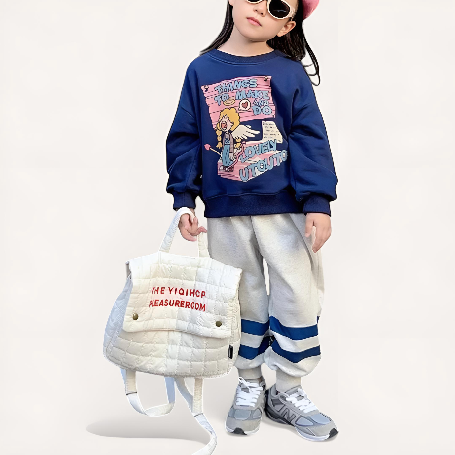 Mochila escolar infantil con letras bordadas | Havresacs