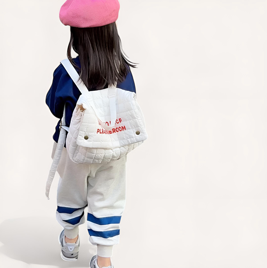 Mochila escolar infantil con letras bordadas | Havresacs