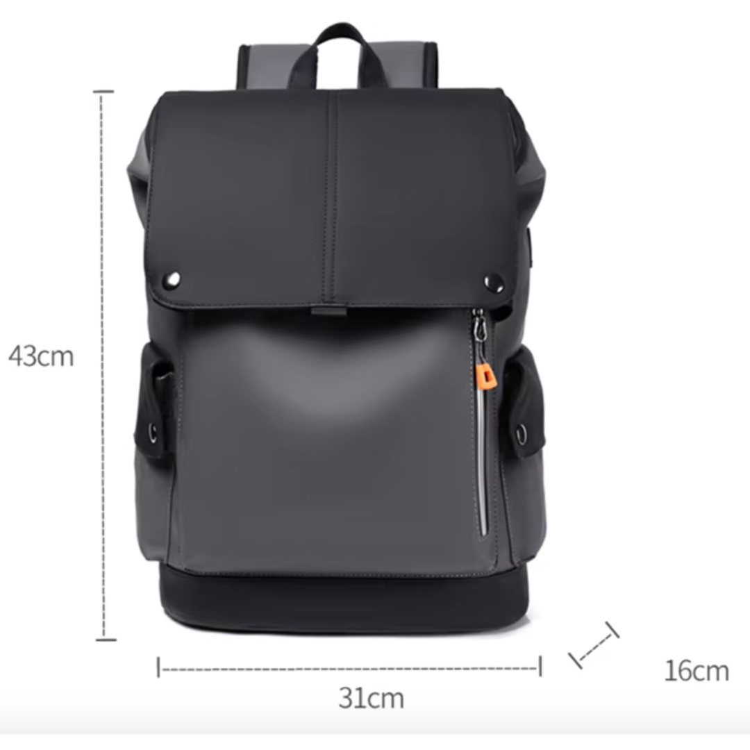 Mochila impermeable para hombre con compartimento para portátil 15"