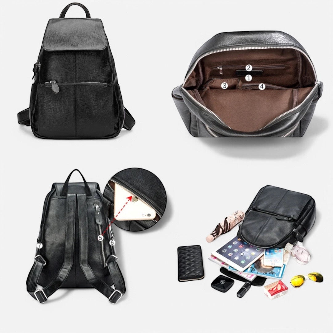 Mochila mujer de cuero antirrobo 10L – Havresacs