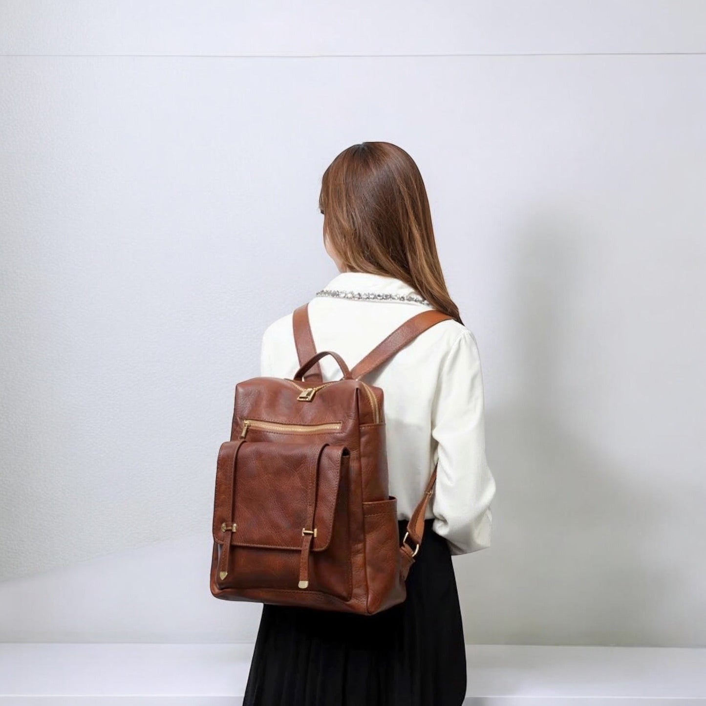 Mochila mujer de ciudad 17L, estilo retro y elegante – Havresacs