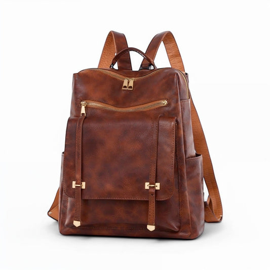 Foto de Mochila à espalda mujer cuero PU 17L – RetroChic – Havresacs