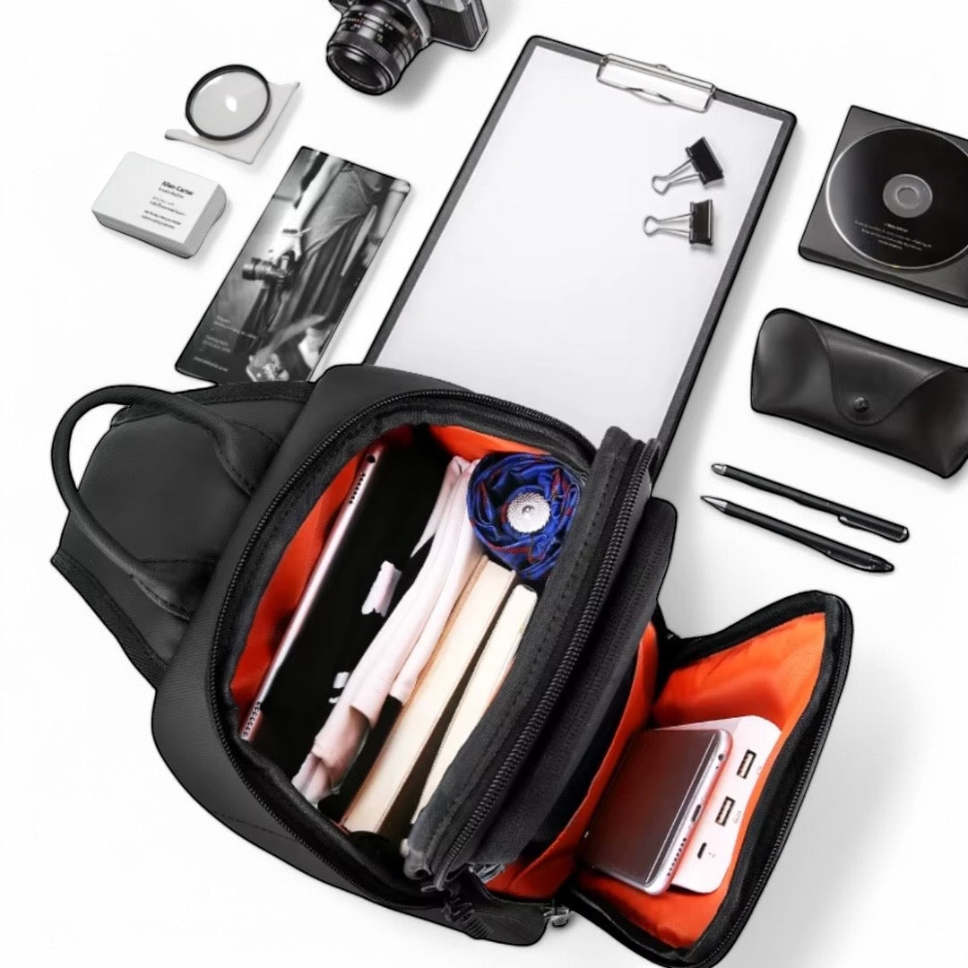 Bandolera impermeable de 7L para hombre, urbana y antirrobo