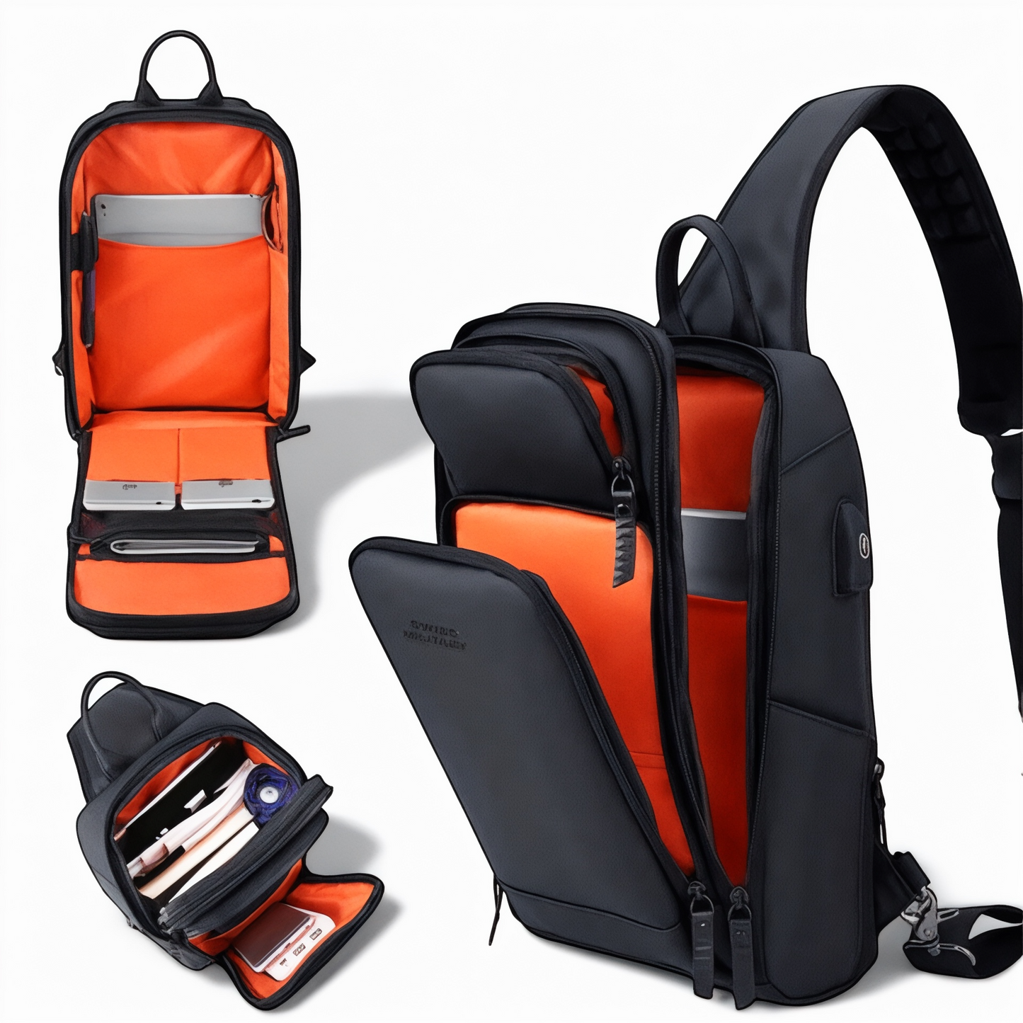 Bandolera impermeable de 7L para hombre, urbana y antirrobo