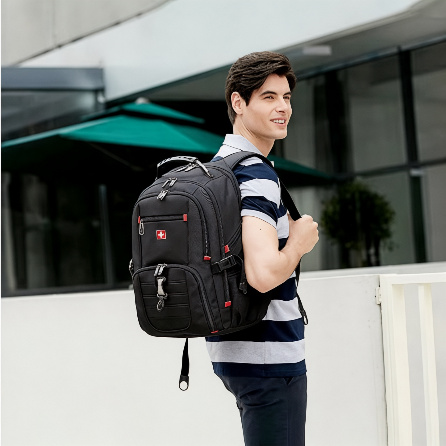 Mochila de gran capacidad 30L-80L – Viajes, portátil 17” – Havresacs