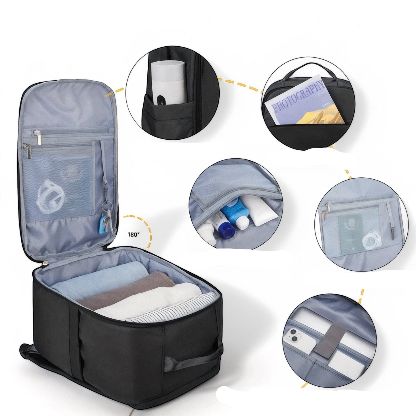 Mochila de viaje con estilo 20-30L, para portátil 15" – Havresacs