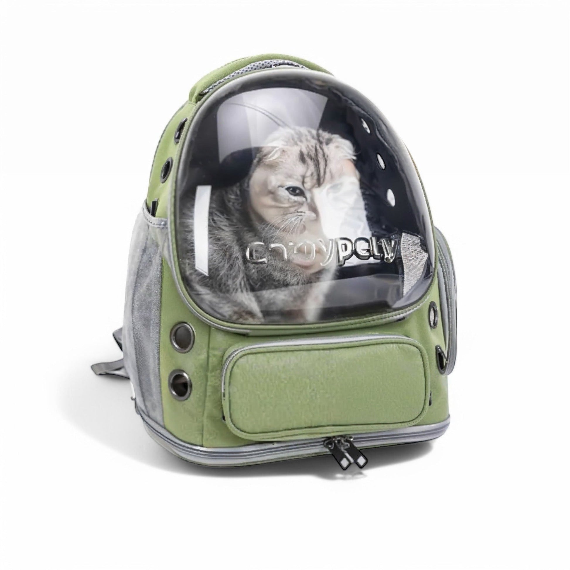 Foto de Mochila à espalda transparente pliable pour animaux Trans...