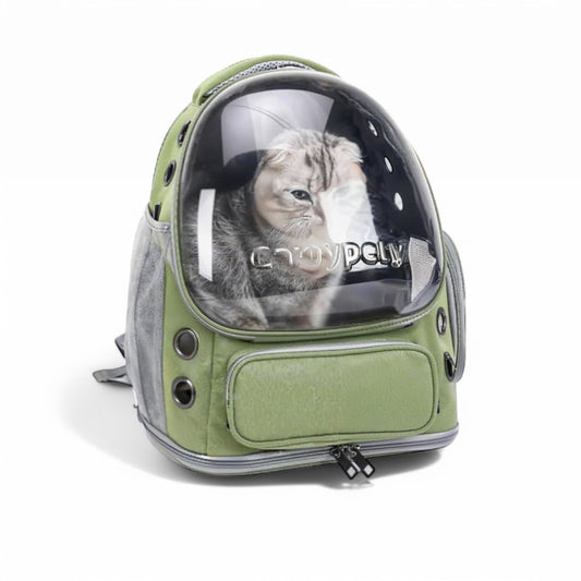 Foto de Mochila à espalda transparente pliable pour animaux Trans...