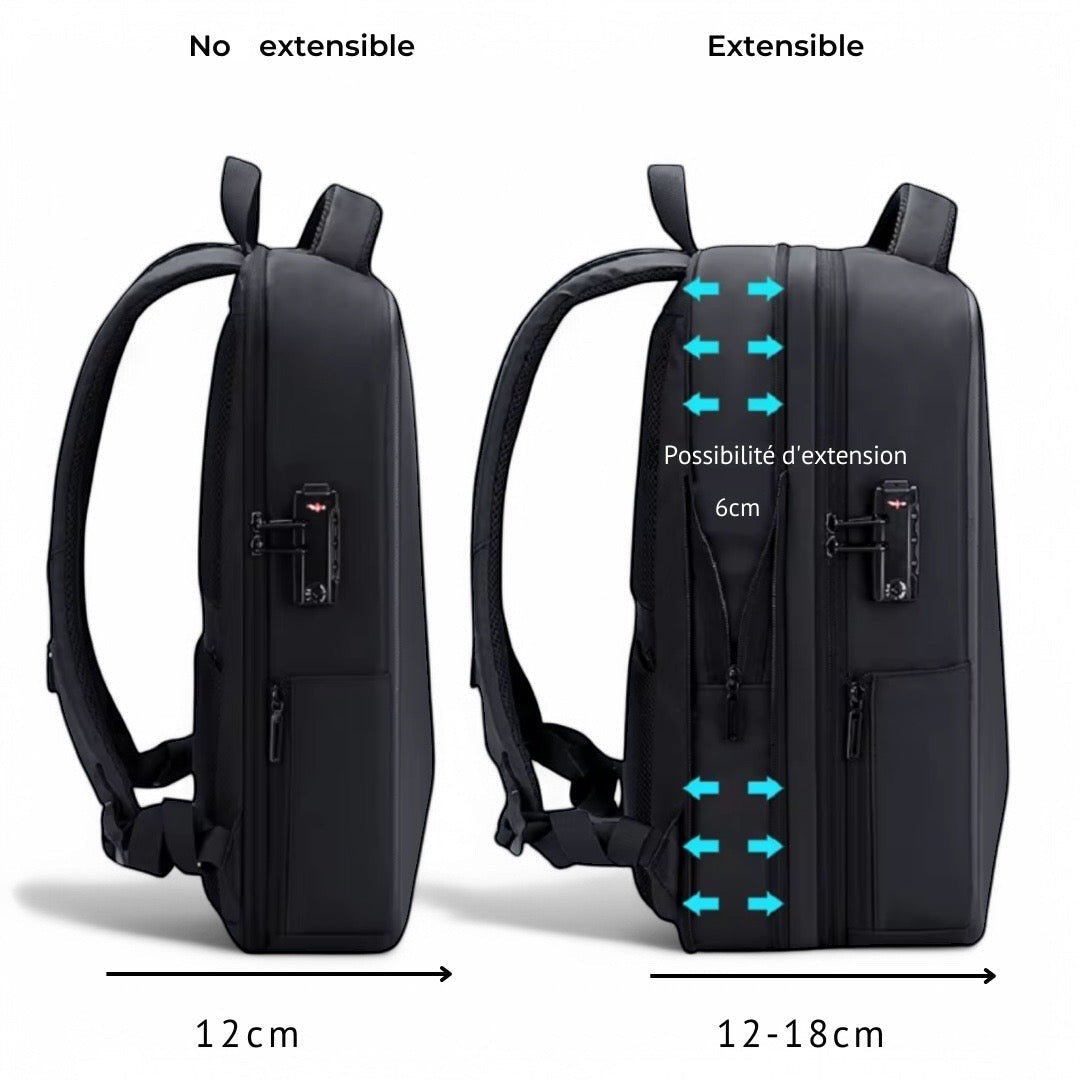 Mochila extensible, segura y anti-pickpocket – Havresacs
