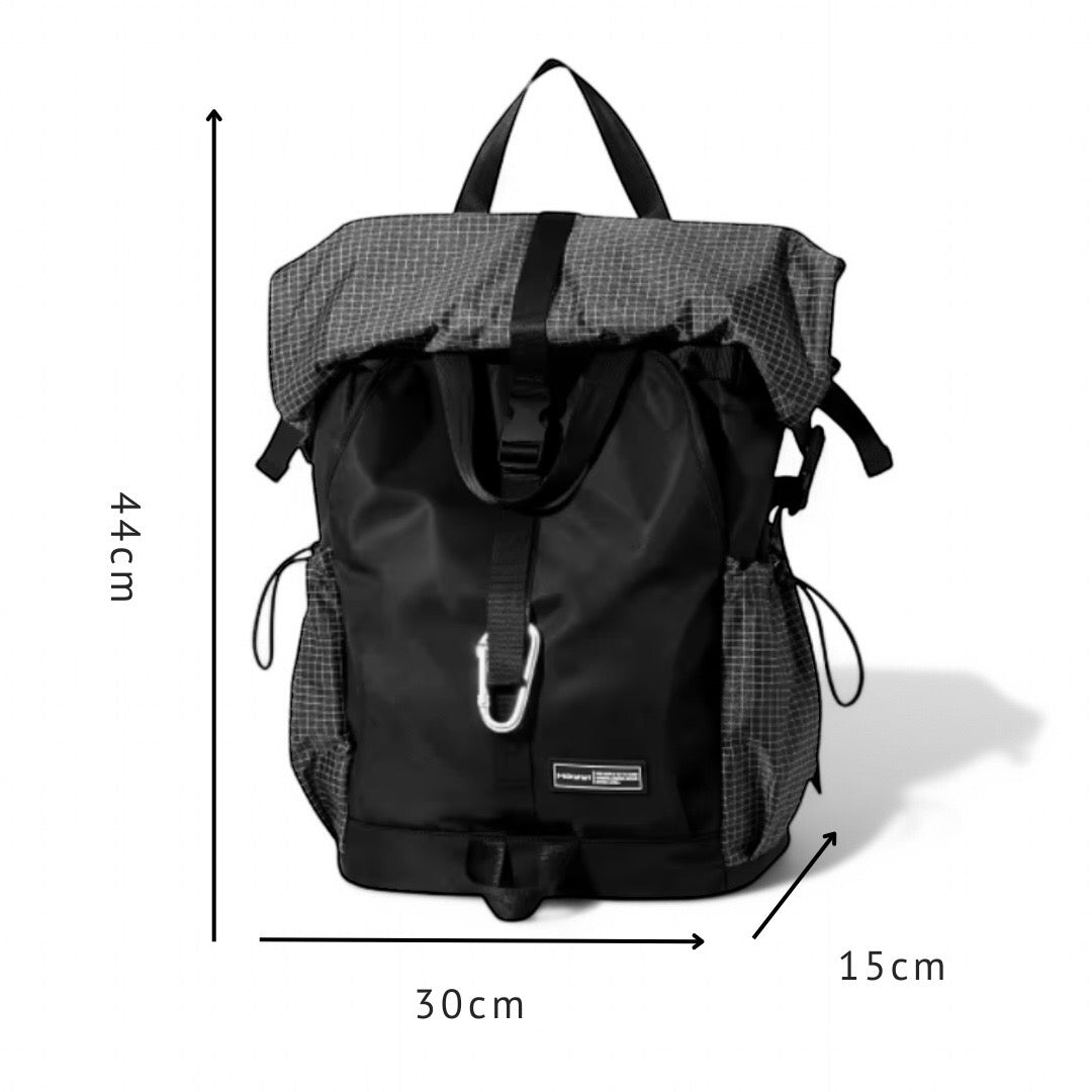 Mochila extensible negra 20L impermeable y ligera – Havresacs
