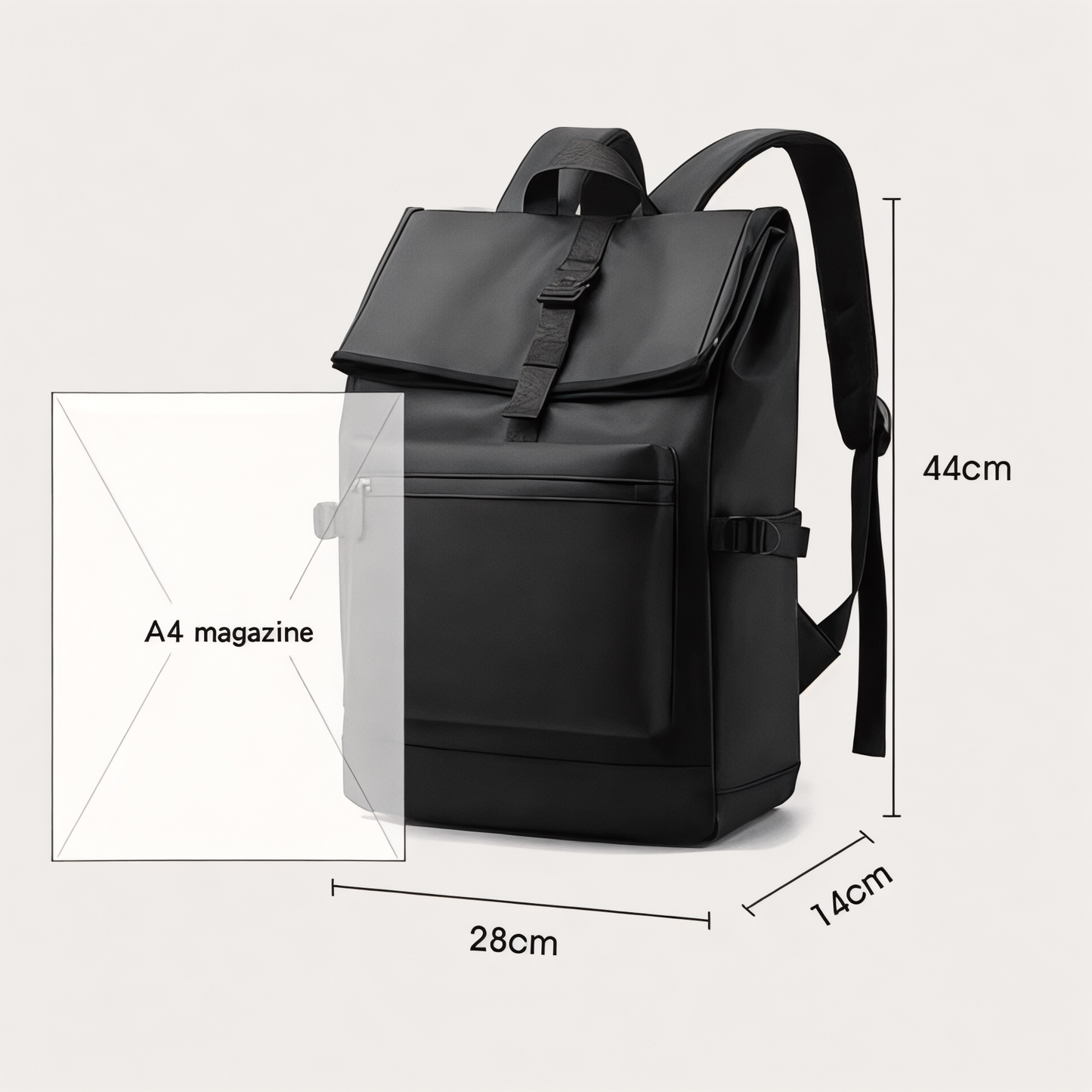 Mochila ligera impermeable para portátil 17” – 17L – Havresacs