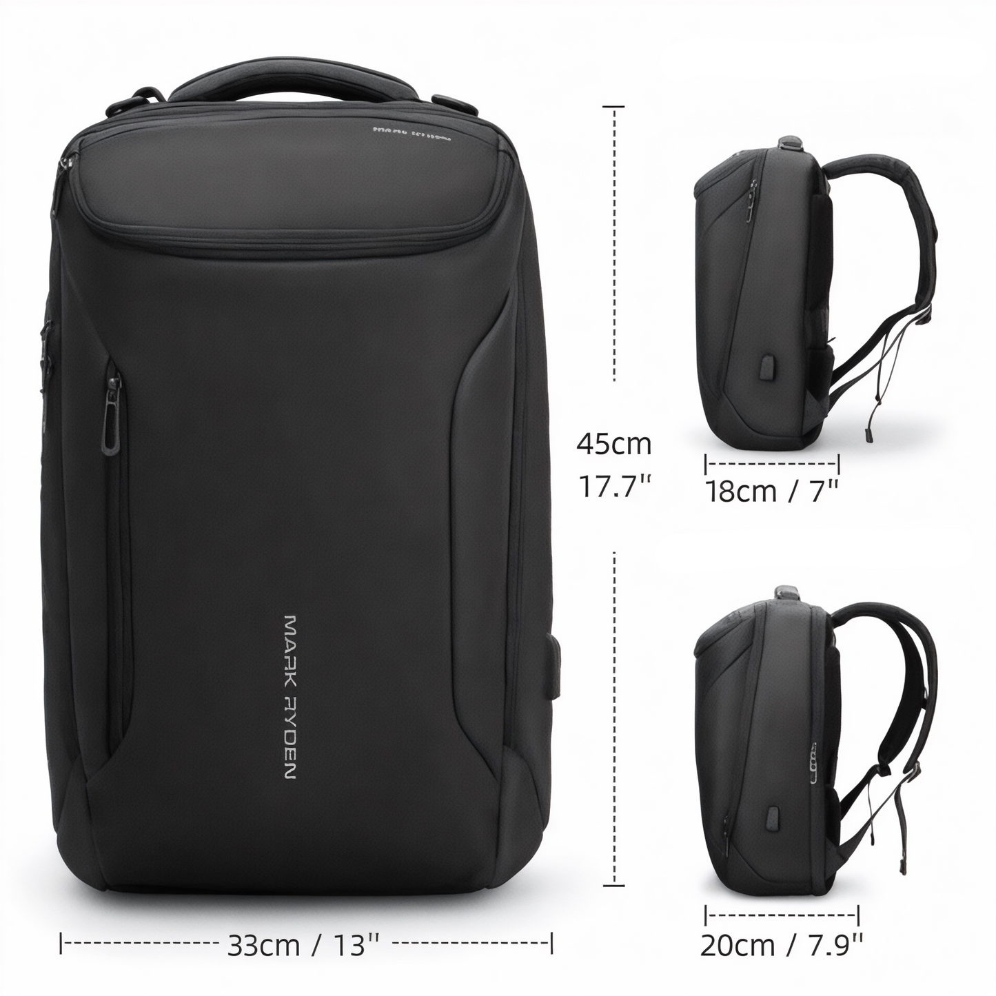 Mochila impermeable urbana de 30L para portátil 17” – Havresacs