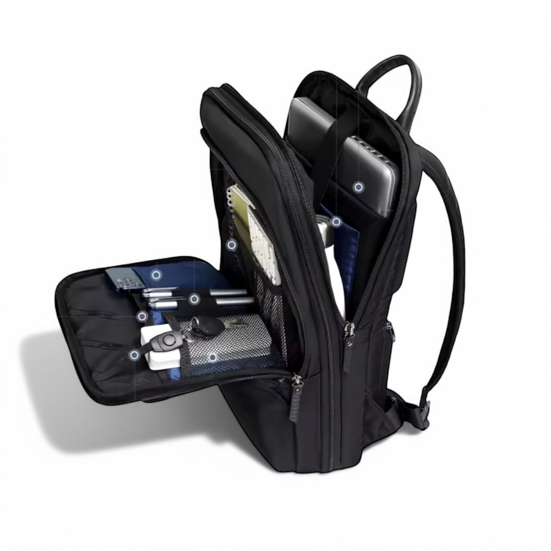 Mochila extensible negra de 25L para portátil 17" – Havresacs