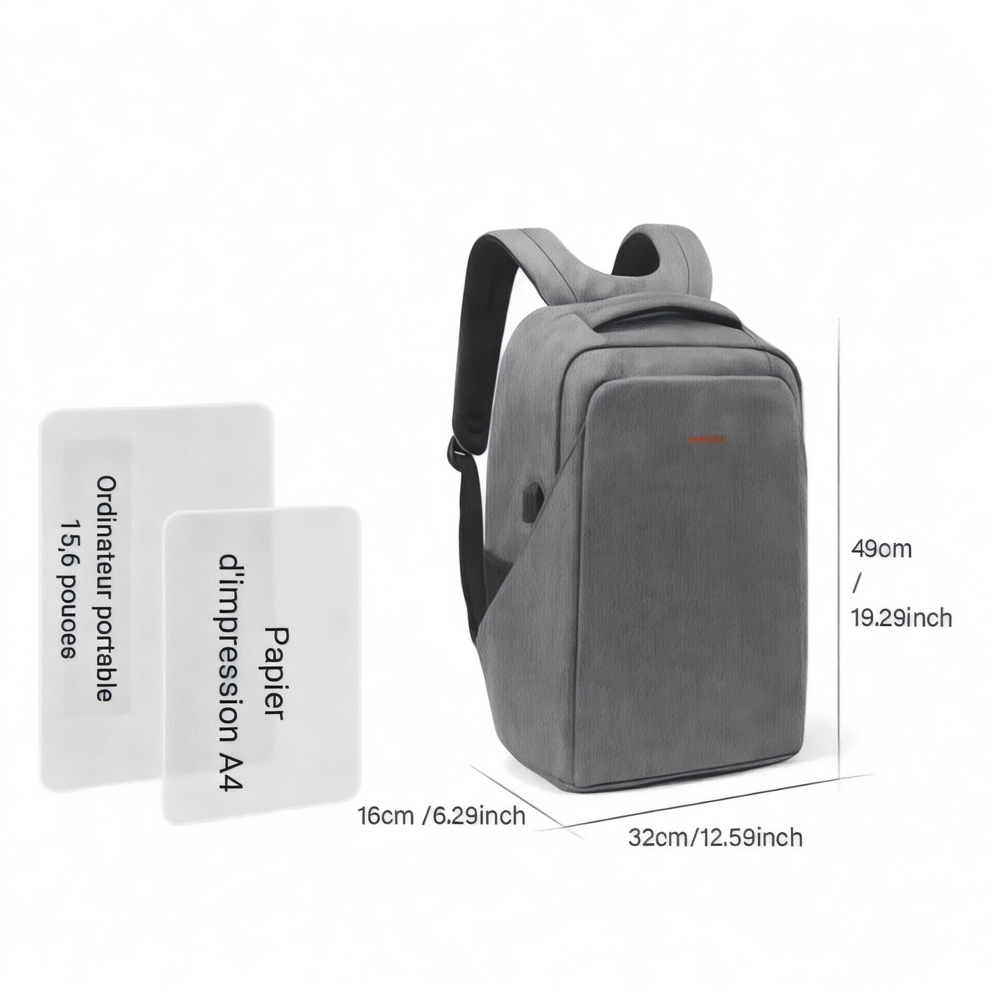 Mochila urbana tendencia 21L, para portátil 15,6” – Havresacs