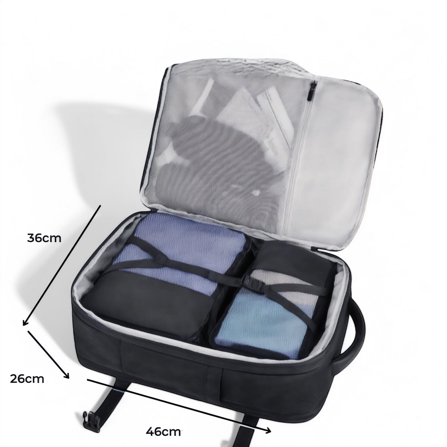 Mochila de viaje de cabina extensible 40-50L – Havresacs