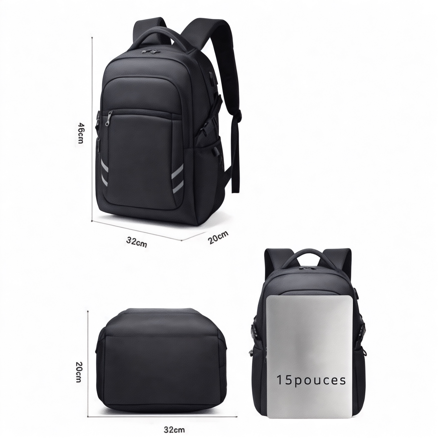 Mochila antirrobo 30L para portátil 15” – Havresacs
