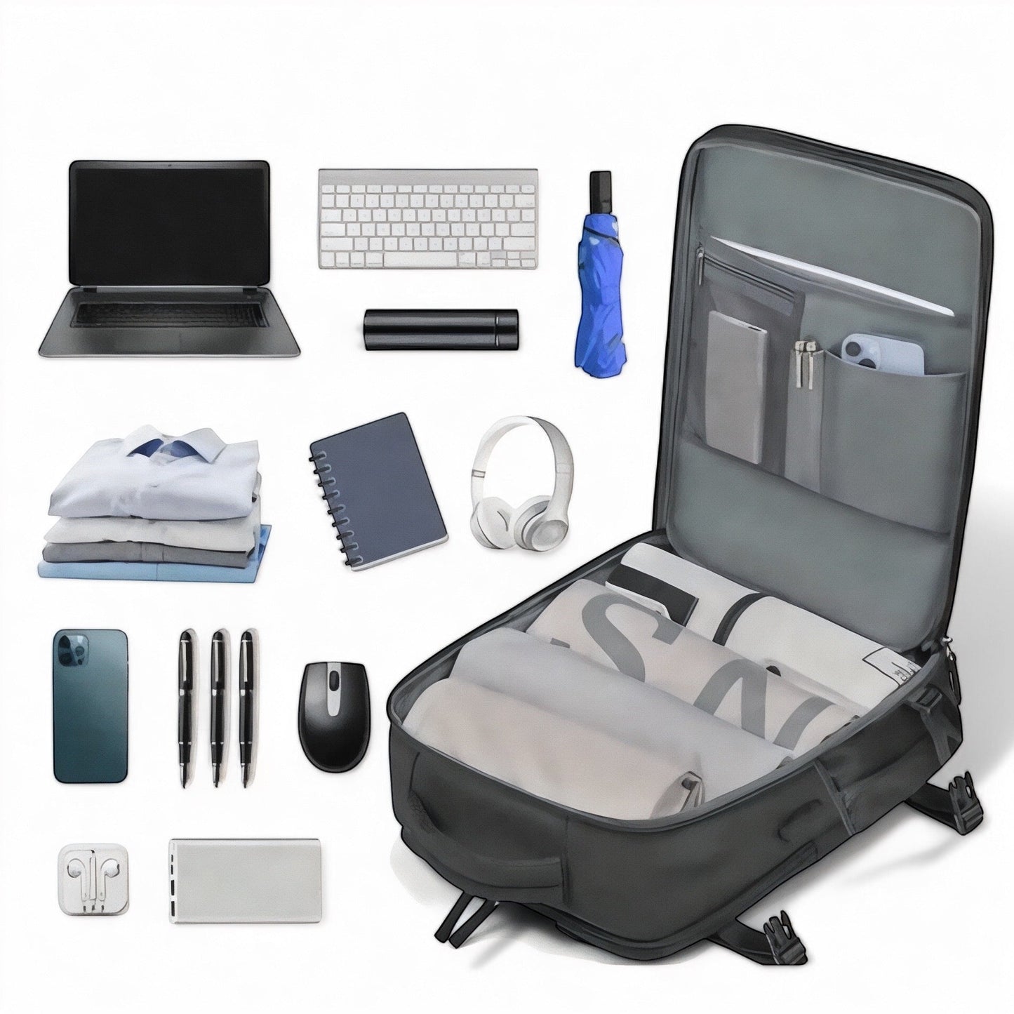 Mochila de viaje, cabina avión gran capacidad 25L – Havresacs