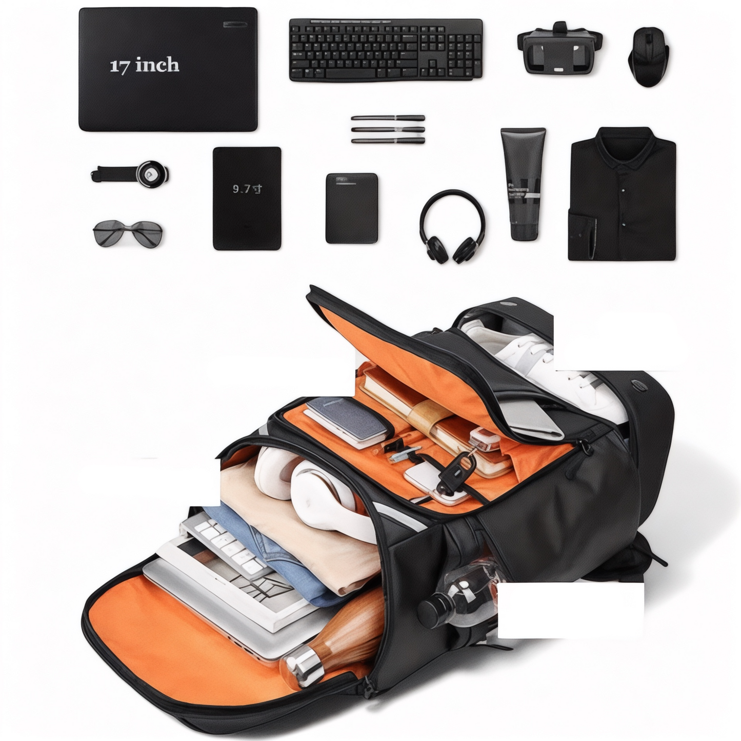 Mochila de viaje 50L con compartimento para portátil 17” – Havresacs