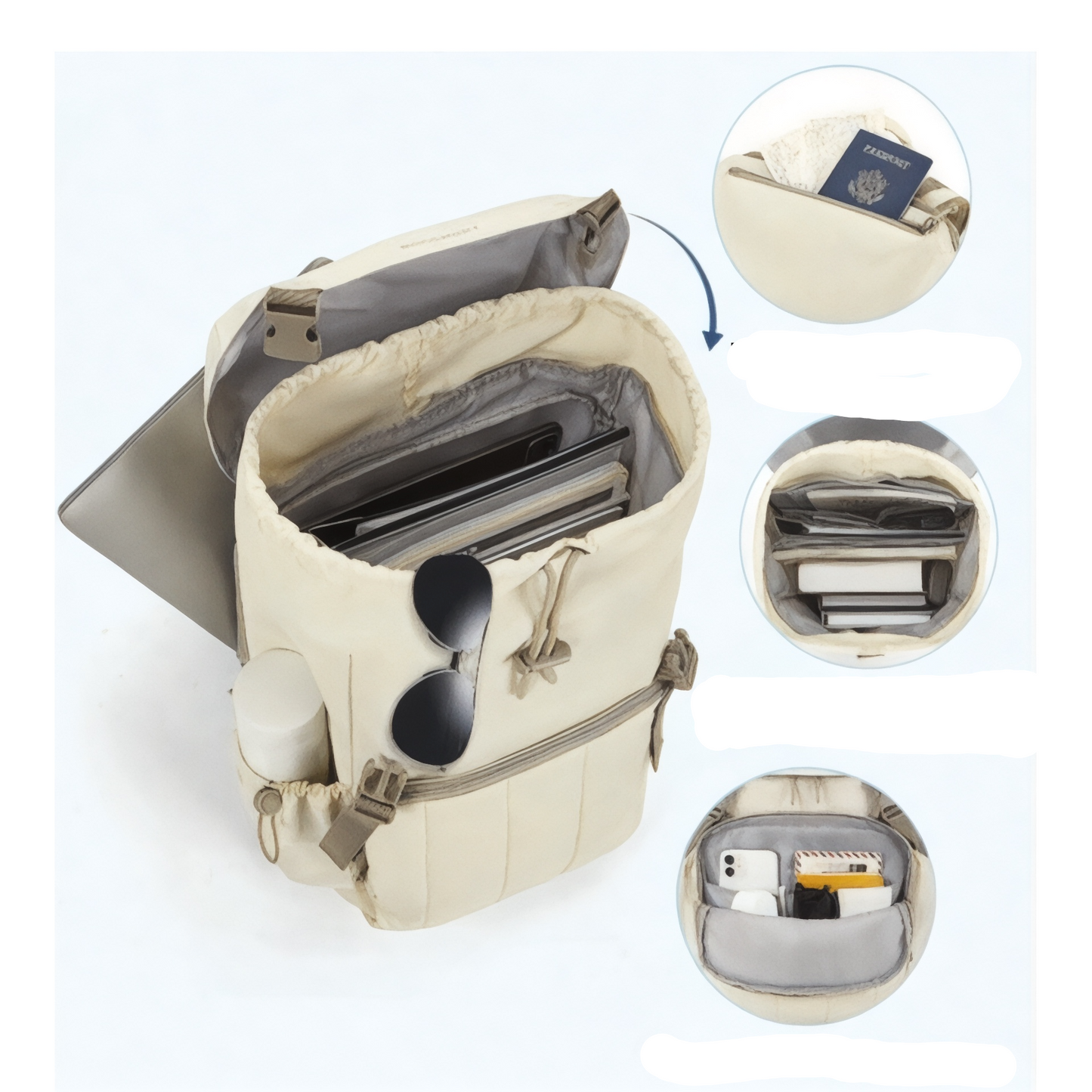 Mochila para mujer – Ordenador 15,6” – Ultraligera – Havresacs