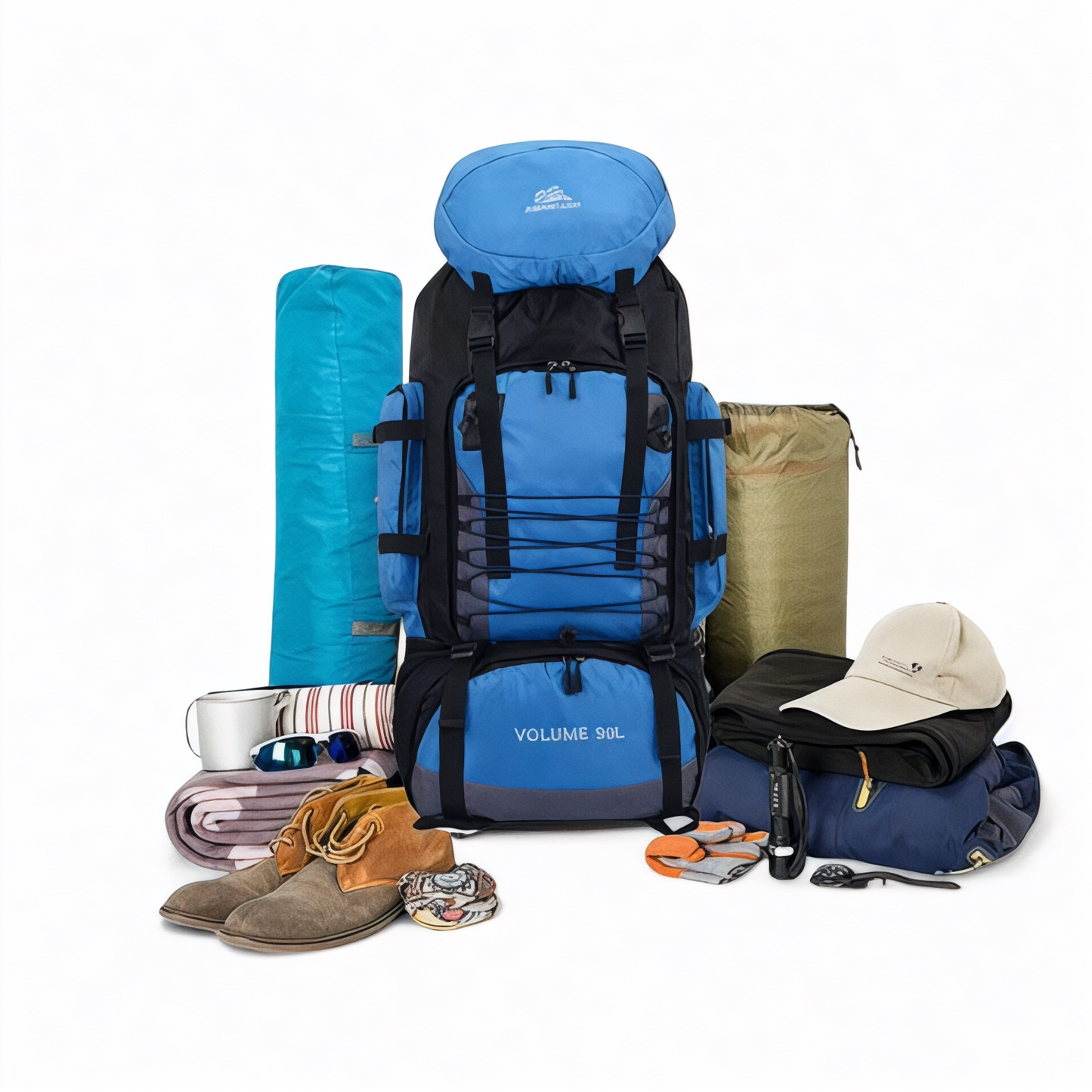 Mochila de senderismo TrailBlazer Pro – Gran capacidad 90L – Havresacs